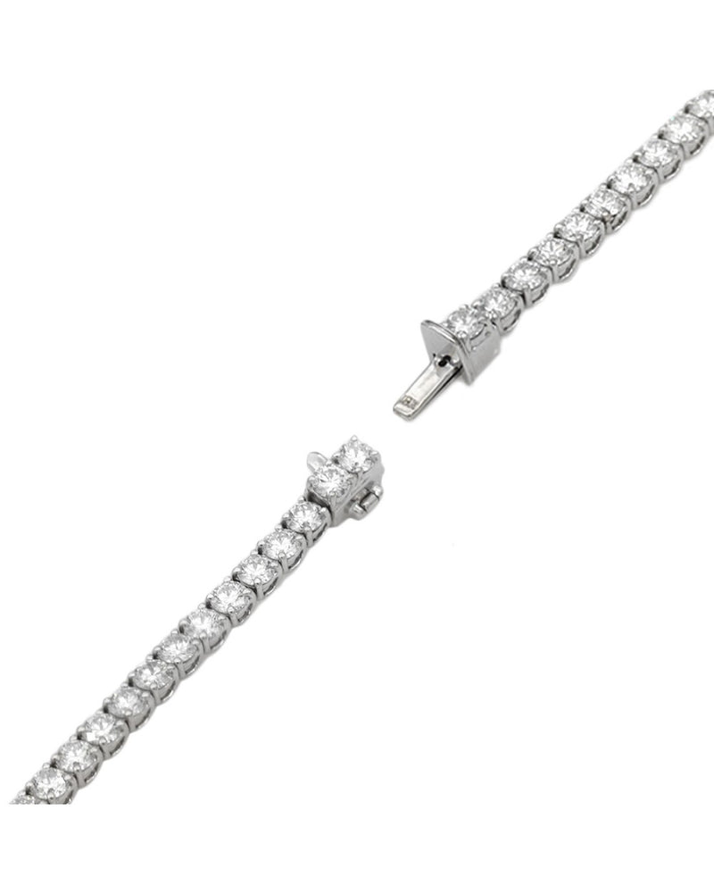 Diamond Inline Bracelet in White Gold