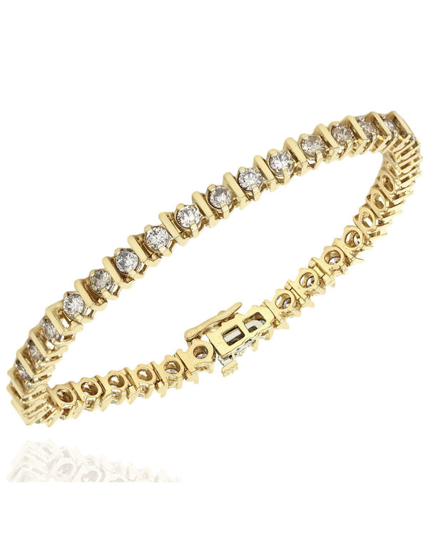 Bar Spaced Diamond Inline Bracelet