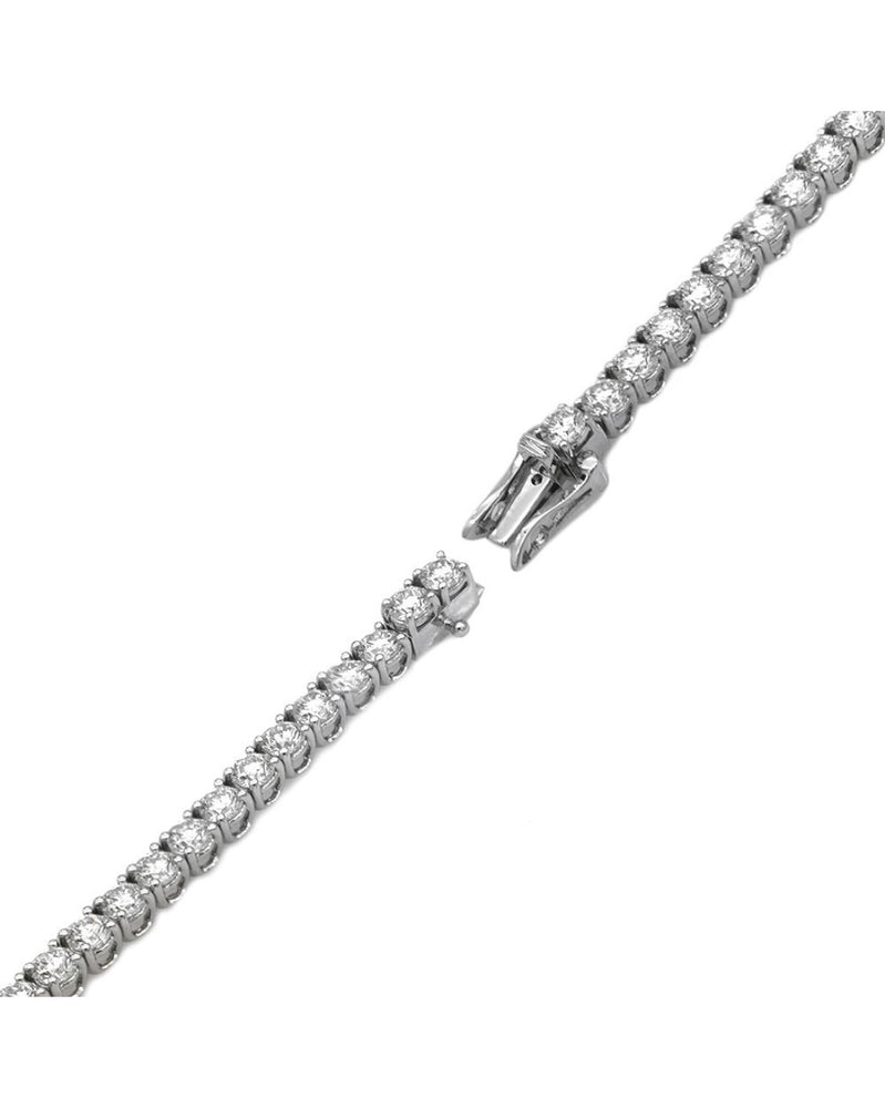 Diamond Inline Bracelet in White Gold