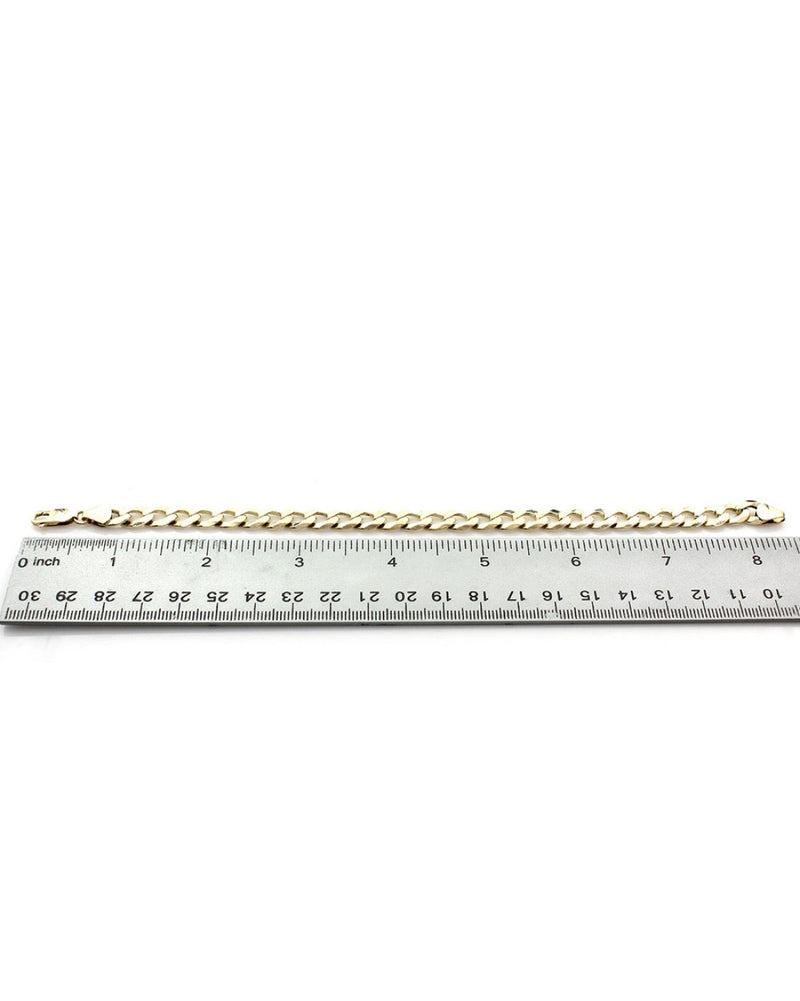 Gentlemens Cuban Link Bracelet in Yellow Gold