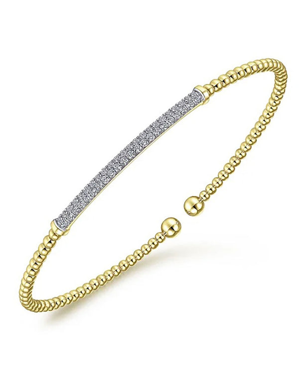 Gabriel & Co. Bujukan Diamond Bar Split Bangle