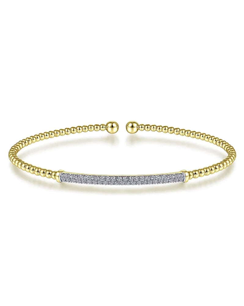 Gabriel & Co. Bujukan Diamond Bar Split Bangle