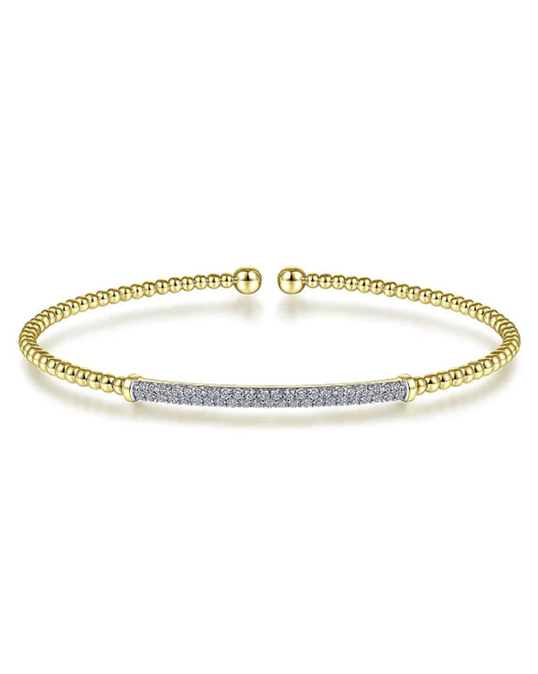 Gabriel & Co. Bujukan Diamond Bar Split Bangle