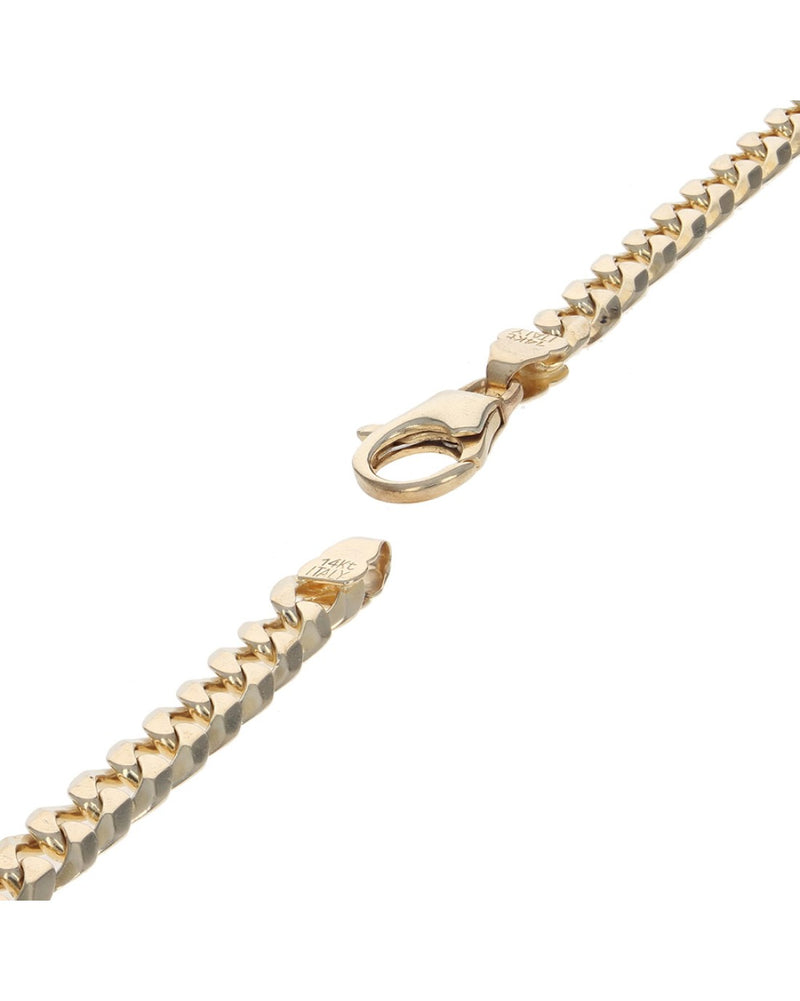 Curb Chain Bracelet in Yellow Gold