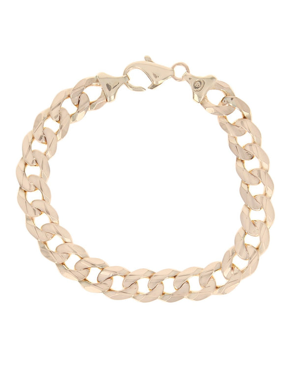 Curb Chain Bracelet in Yellow Gold