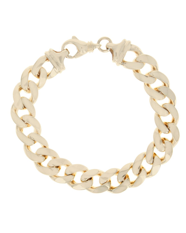 Curb Chain Bracelet in Yellow Gold