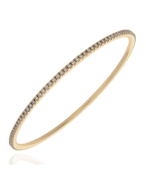 Tiffany & Co. Metro Collection Diamond Bangle Bracelet in Yellow Gold