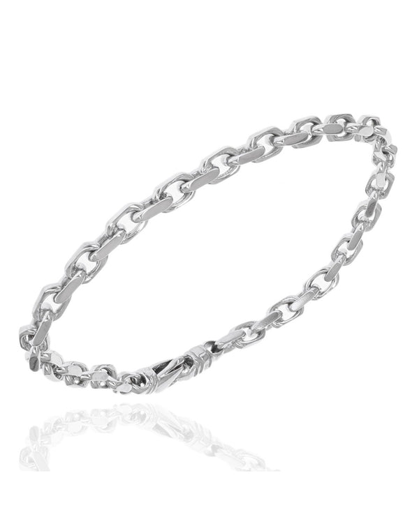 Square Oval Link Chain Bracelet