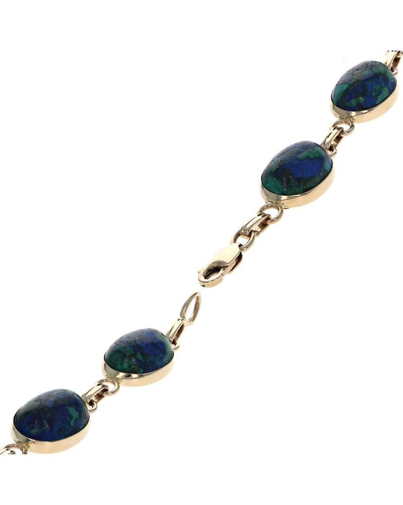 Azure Malachite Link Bracelet