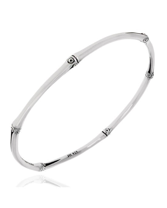 John Hardy Bamboo Bangle Bracelet in Silver