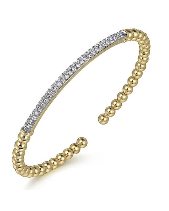 Gabroel & Co. Bujukan Collection Diamond Pave Bar Cuff