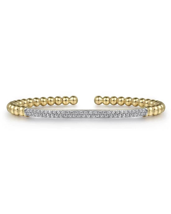 Gabroel & Co. Bujukan Collection Diamond Pave Bar Cuff