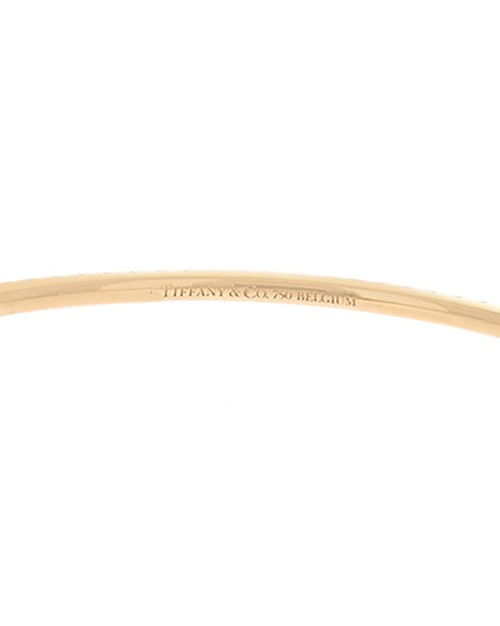 Tiffany & Co. Metro Collection Diamond Bangle Bracelet in Yellow Gold