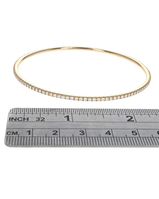 Tiffany & Co. Metro Collection Diamond Bangle Bracelet in Yellow Gold