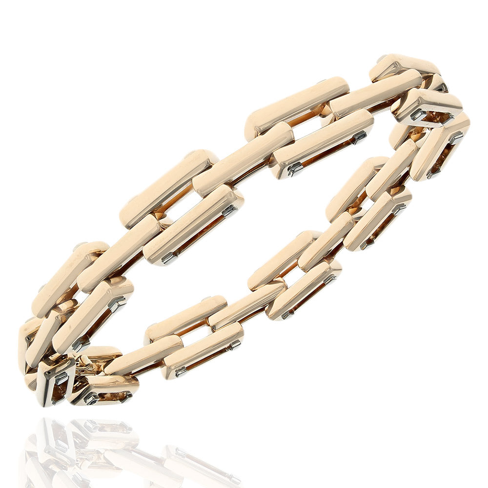Gauthier Gentleman's Triple Bar Link Bracelet
