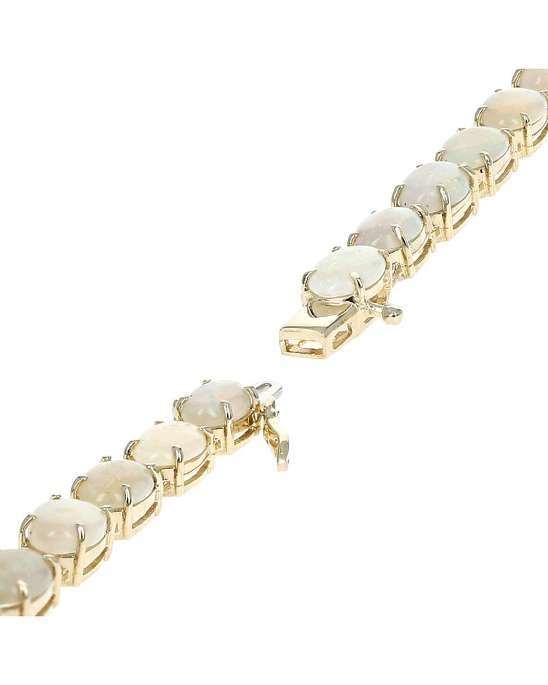 Opal Inline Bracelet in Yellow Gold