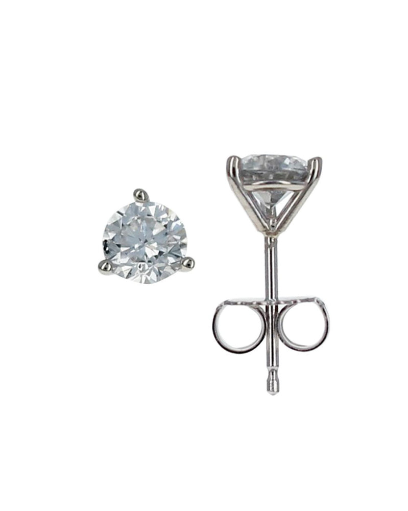 0.98ct Round Diamond Martini Stud Earrings