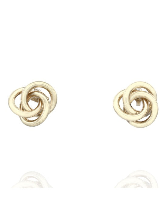 Trefoil Earrings in Gold