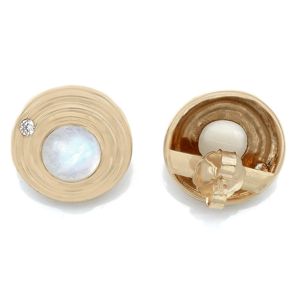 Gauthier Moonstone and Diamond Accent Earrings