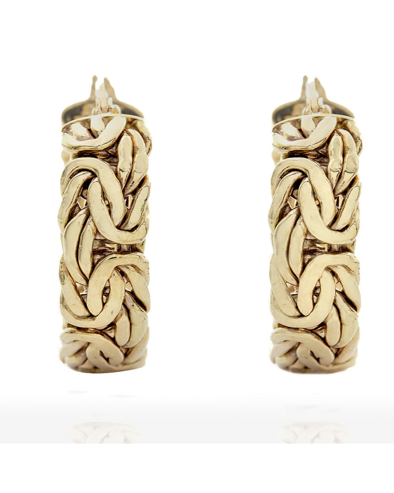 Byantine Earrings in Gold