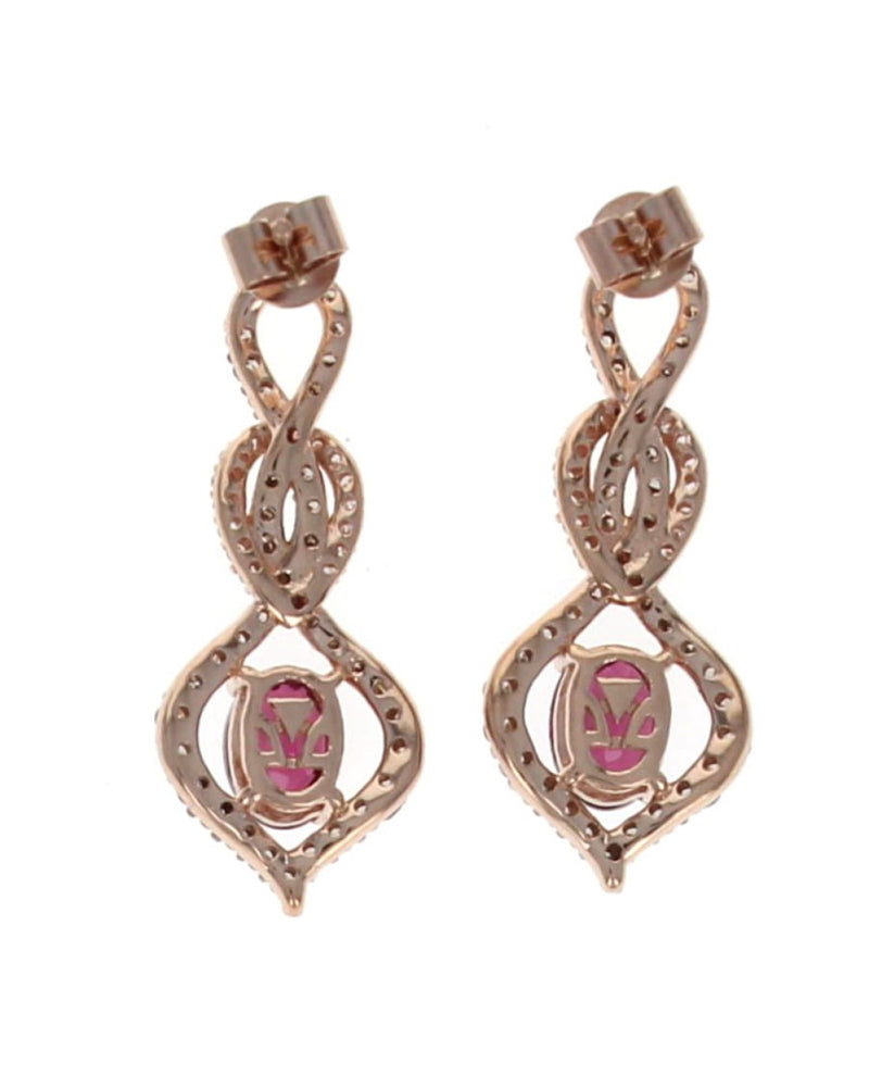 LeVian Garnet and Diamond Drop Earrings