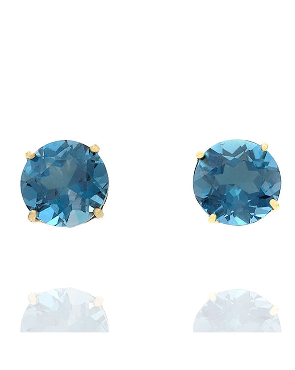 London Blue Topaz Stud Earrings