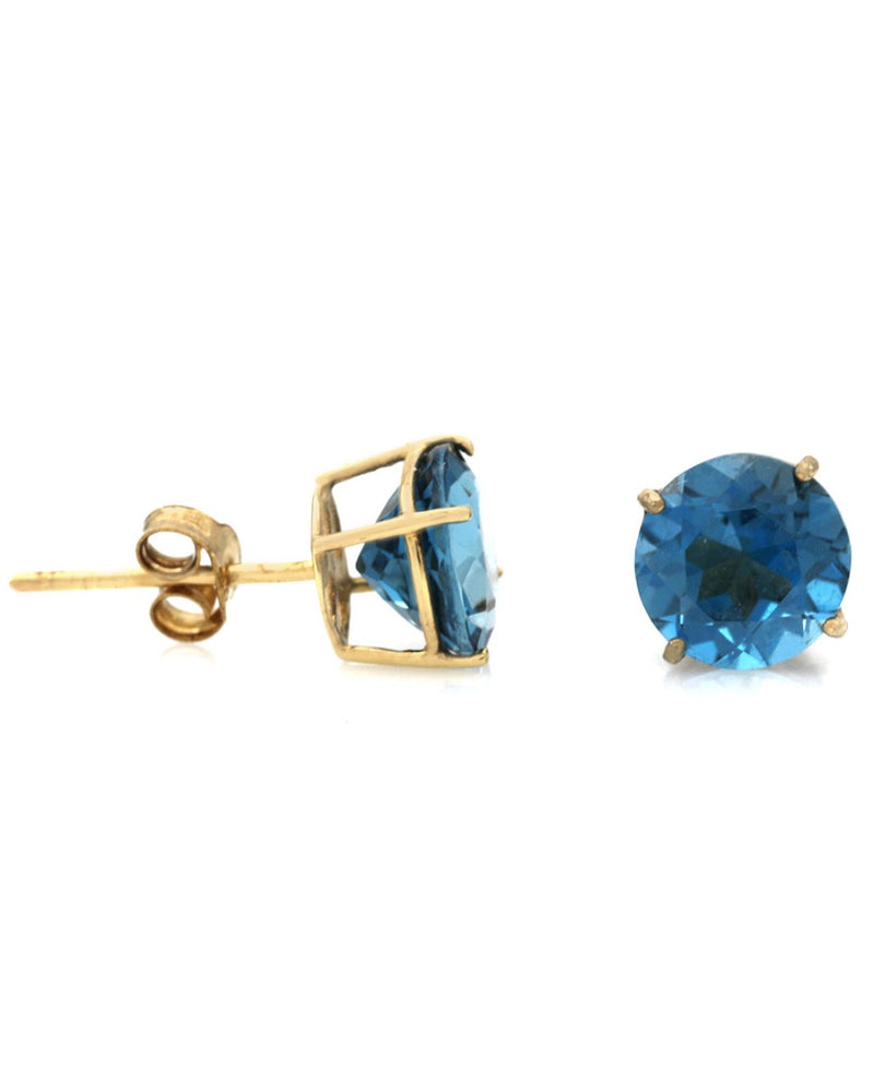 London Blue Topaz Stud Earrings