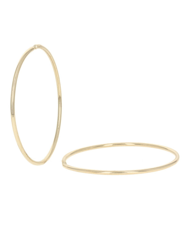 Large Hoop Earrings in 18K Gold