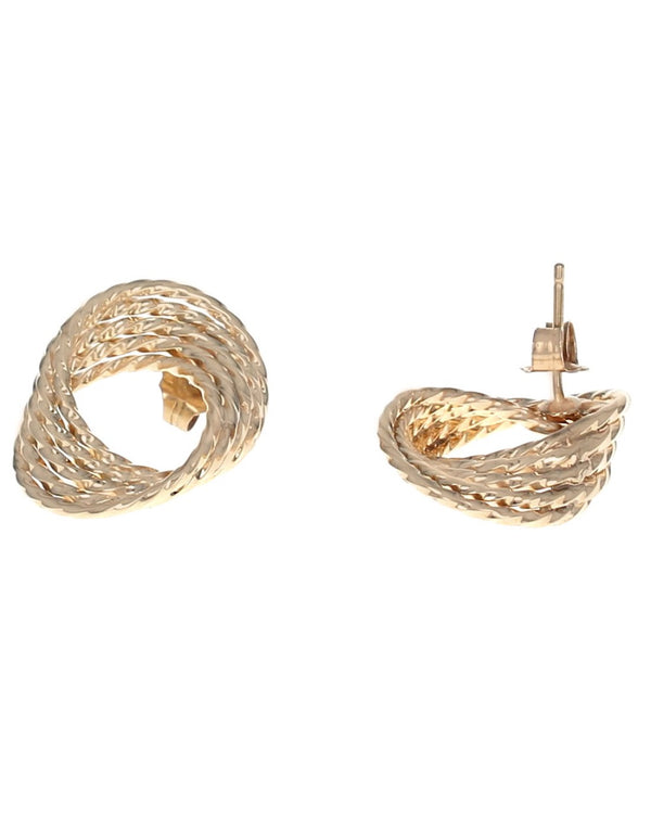 5 Row Twisted Open Earrings