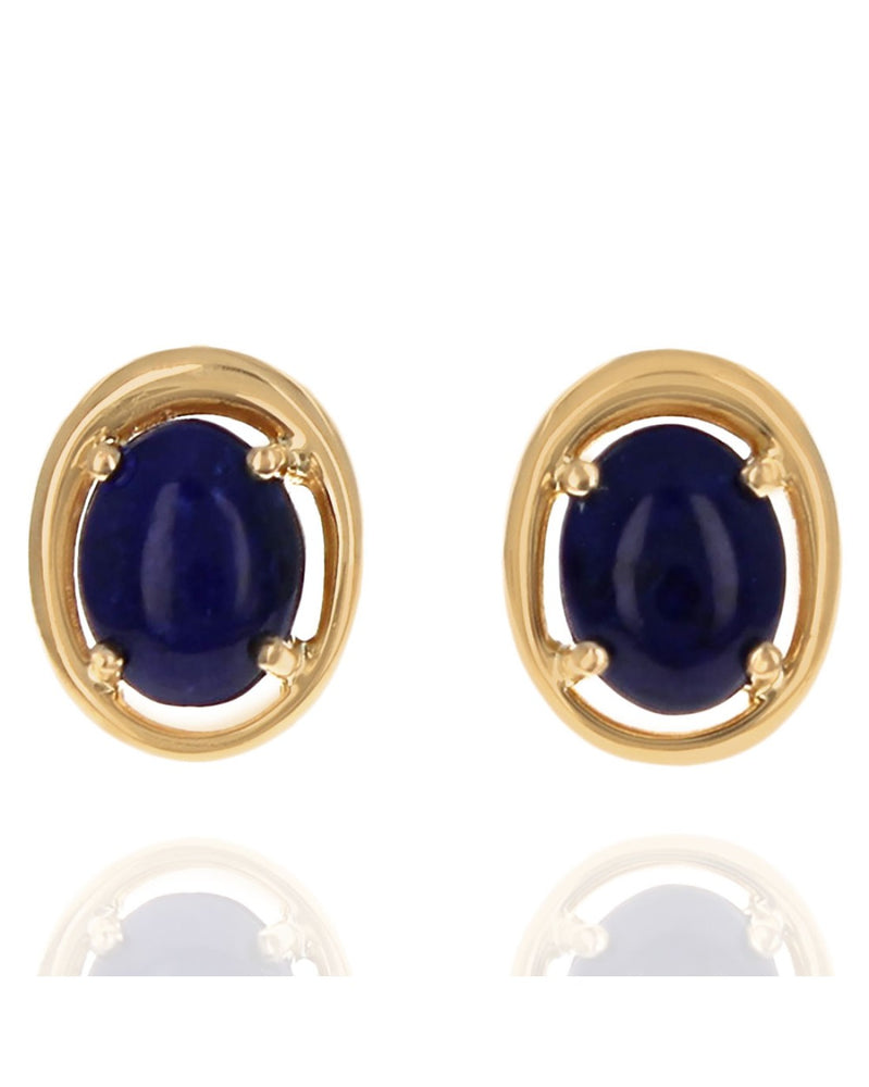 Lapis Lazuli Stud Earrings