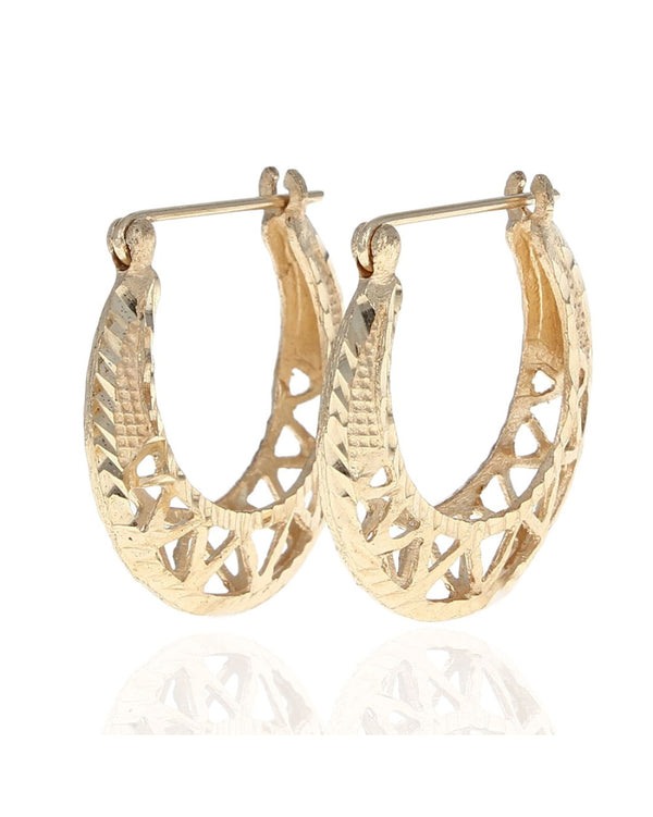 Bright Open Cut Tapered Earrings