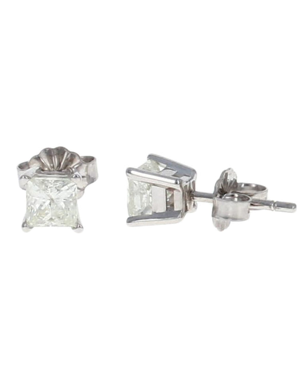 Princess Cut Diamond Stud Earrings