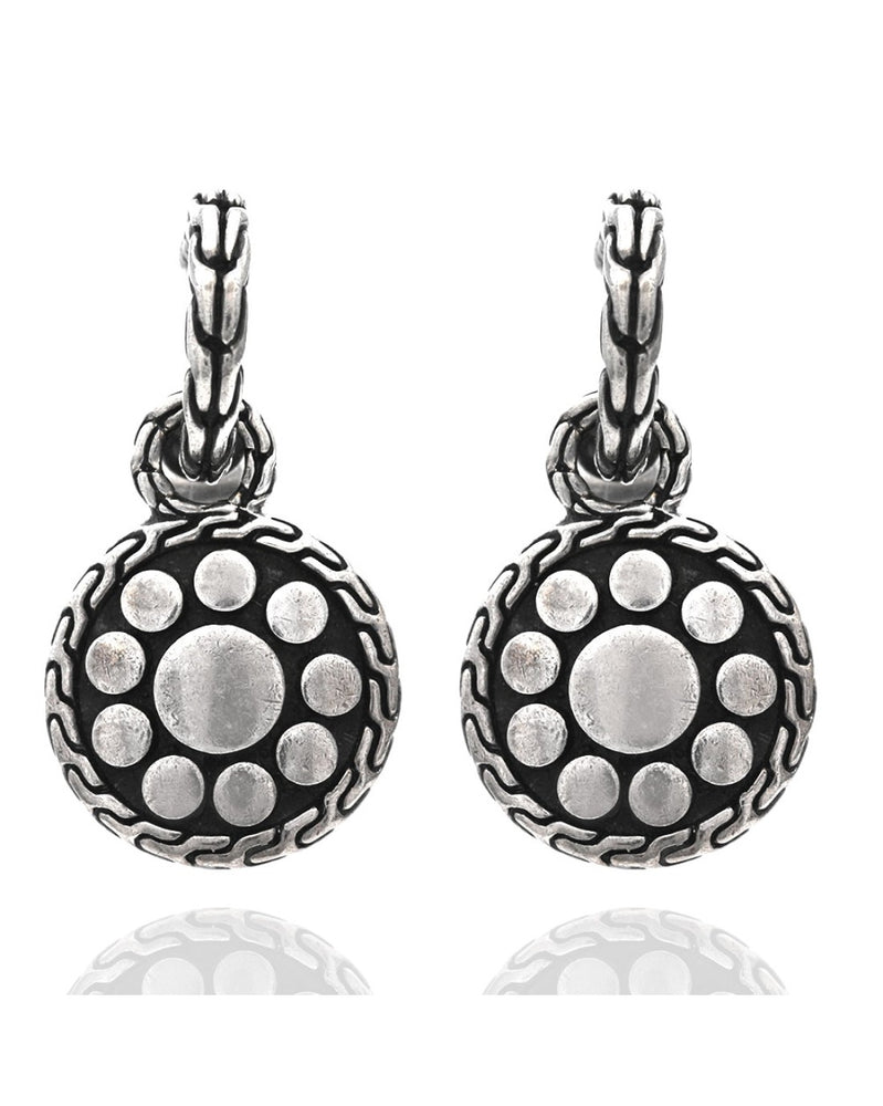 John Hardy Dot Door Knocker Earrings in Sterling Silver