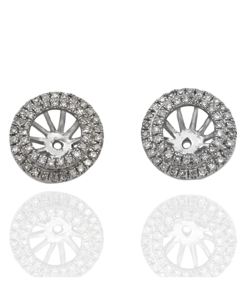 Diamond Pave Stud Earring Jackets