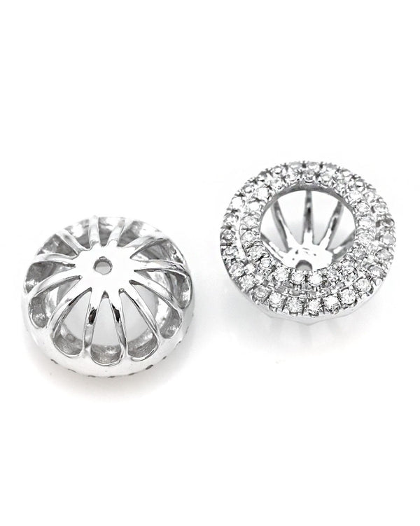 Diamond Pave Stud Earring Jackets