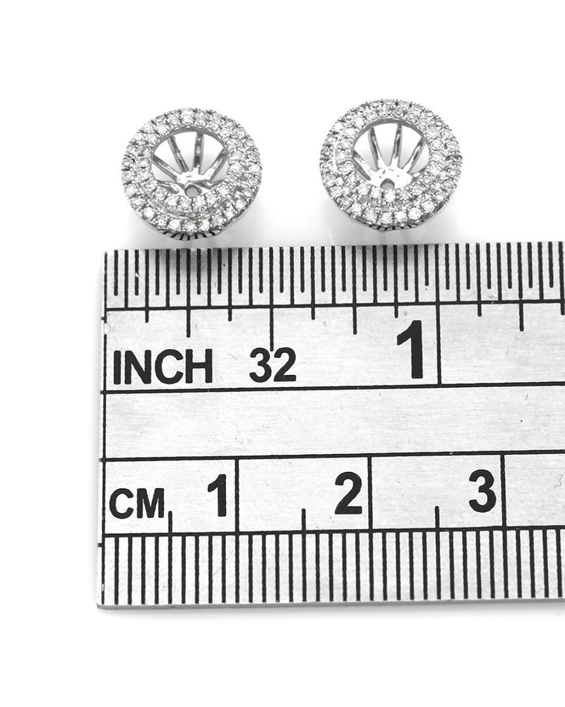 Diamond Pave Stud Earring Jackets