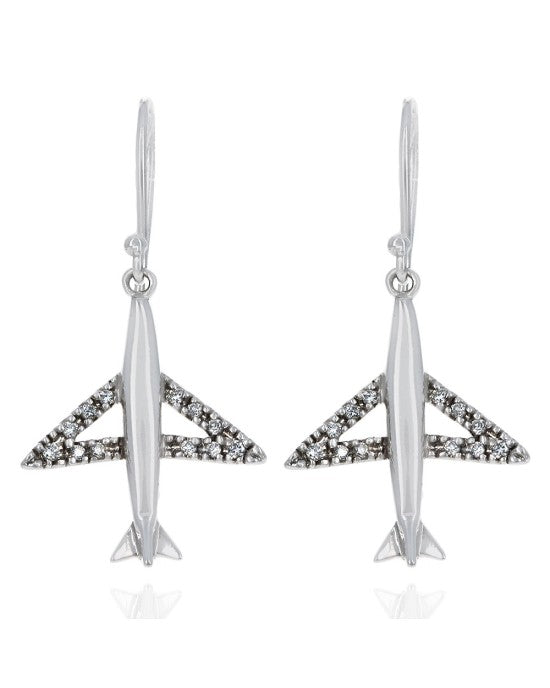 Diamond Jet Drop Earrings