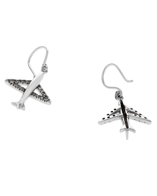 Diamond Jet Drop Earrings