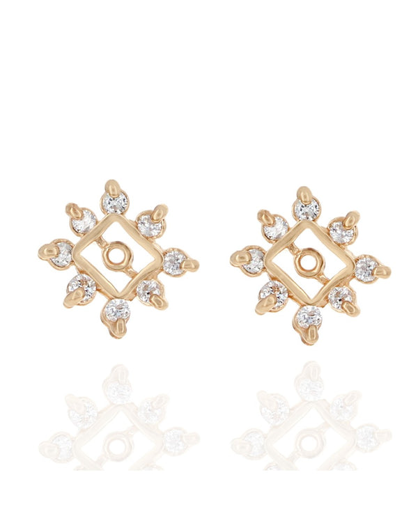 Diamond Square Earring Jackets