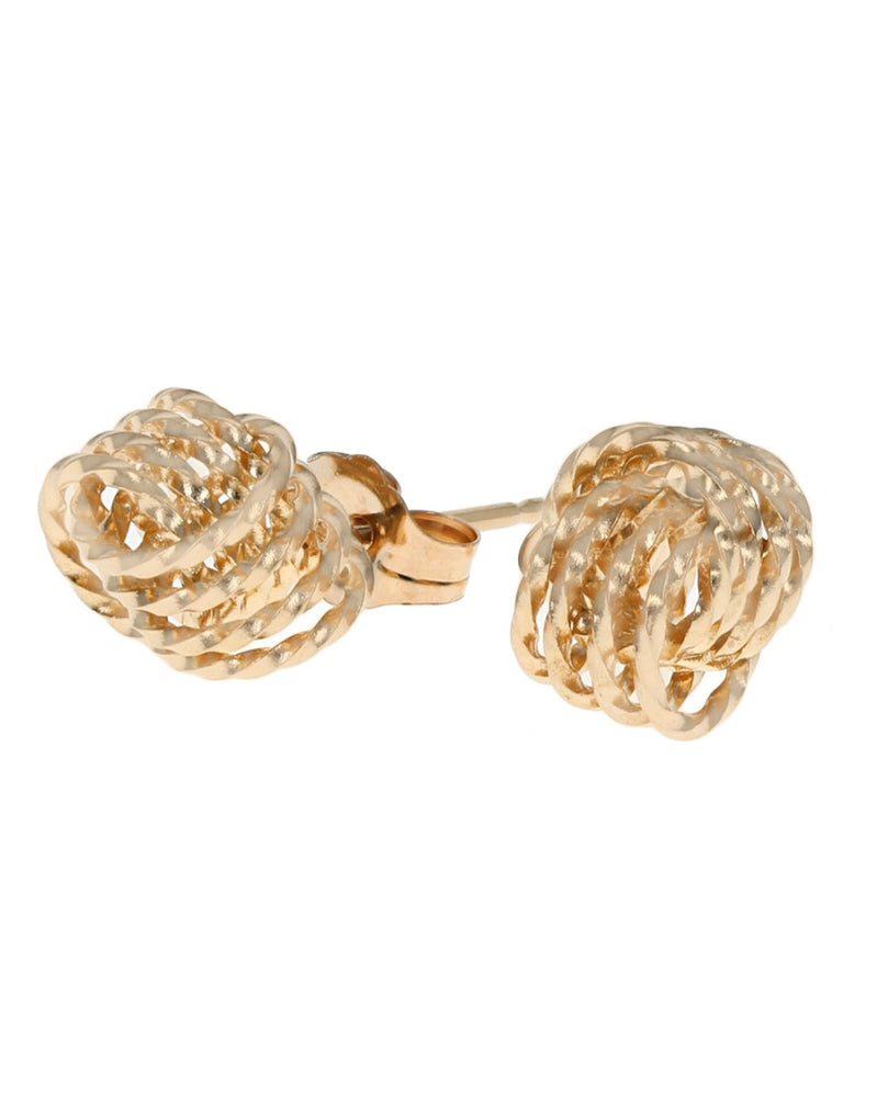 Twisted Knot Stud Earrings