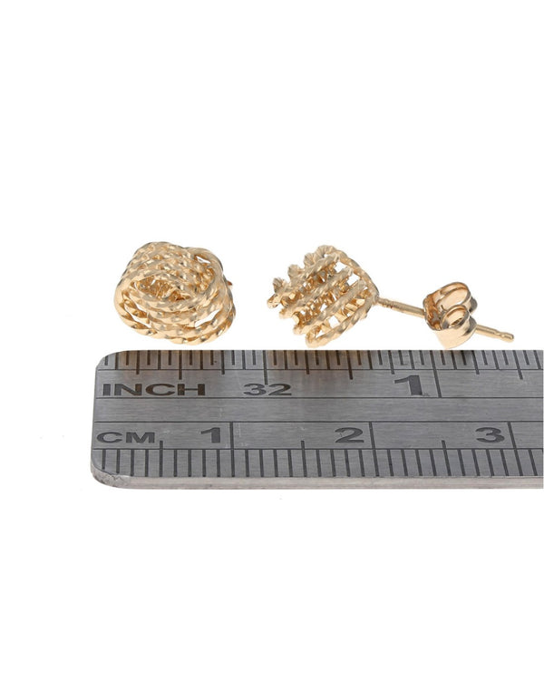 Twisted Knot Stud Earrings