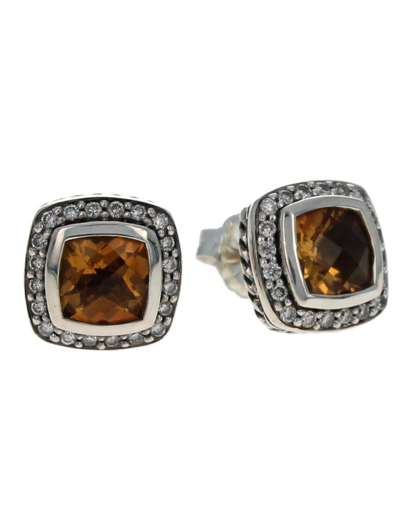 David Yurman Albion Citrine and Diamond Earrings