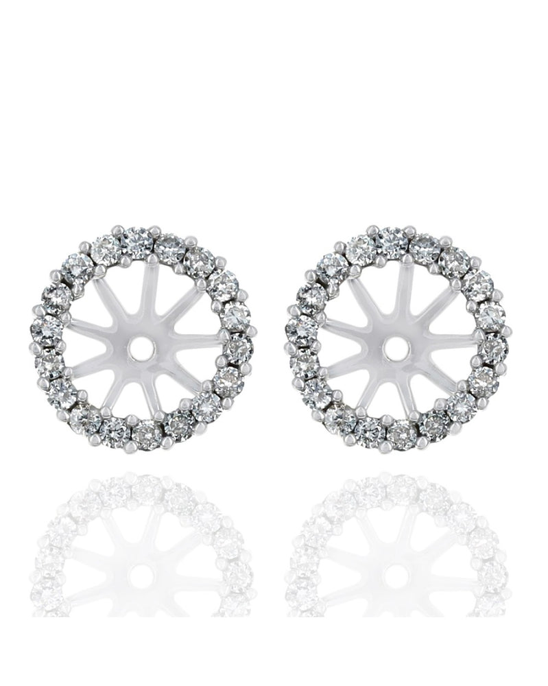 Diamond Halo Earring Jackets