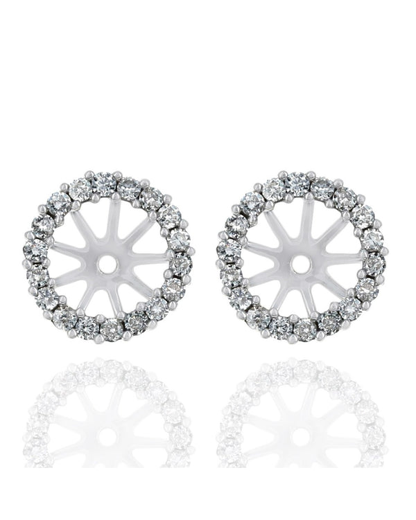 Diamond Halo Earring Jackets