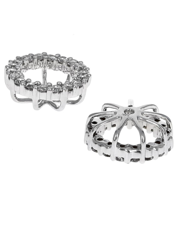 Diamond Halo Earring Jackets