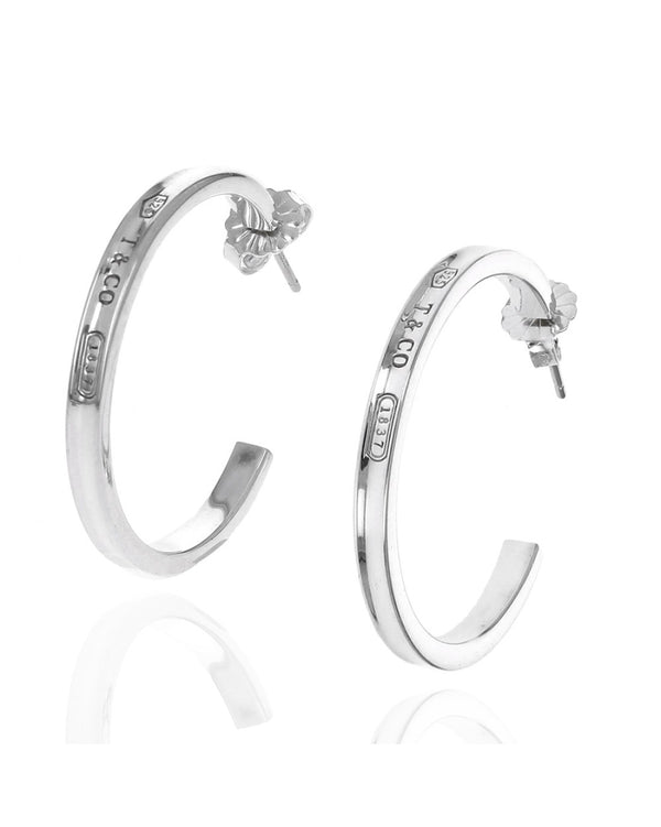 1837 Medium Hoop Earrings in Sterling Silver