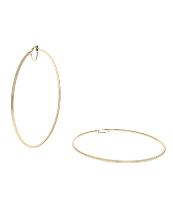 Extra Large Hoop Earrings in Gold