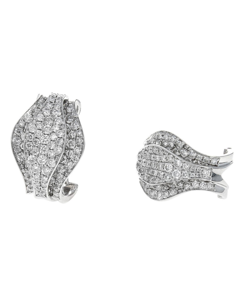 Two Tiered Diamond fashion Earrings