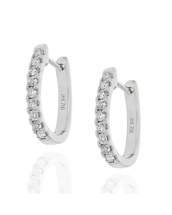 Diamond Earring Tops in White Gold