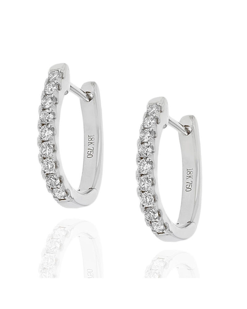 Diamond Earring Tops in White Gold